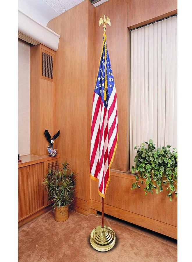 HOOSUN Base Stand for Flag Indoor Outdoor,Flag Pole Floor Stand Base Hold Flagpole Indoor Gold Banner Holder for 1.3'',1.1''And 0.9'' Diameter Flagpole - Image 4